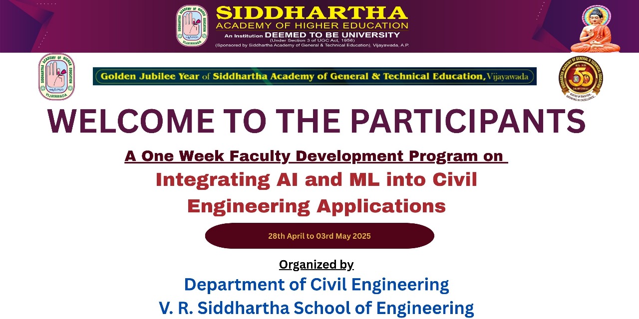 One Week Faculty Development Program on Integrating AI and ML into ...